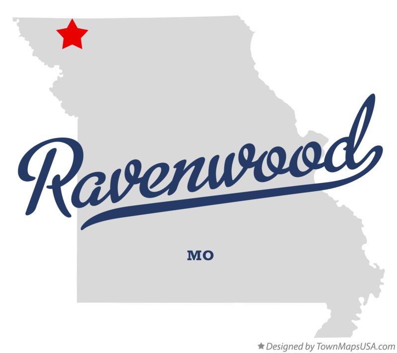 Map of Ravenwood Missouri MO