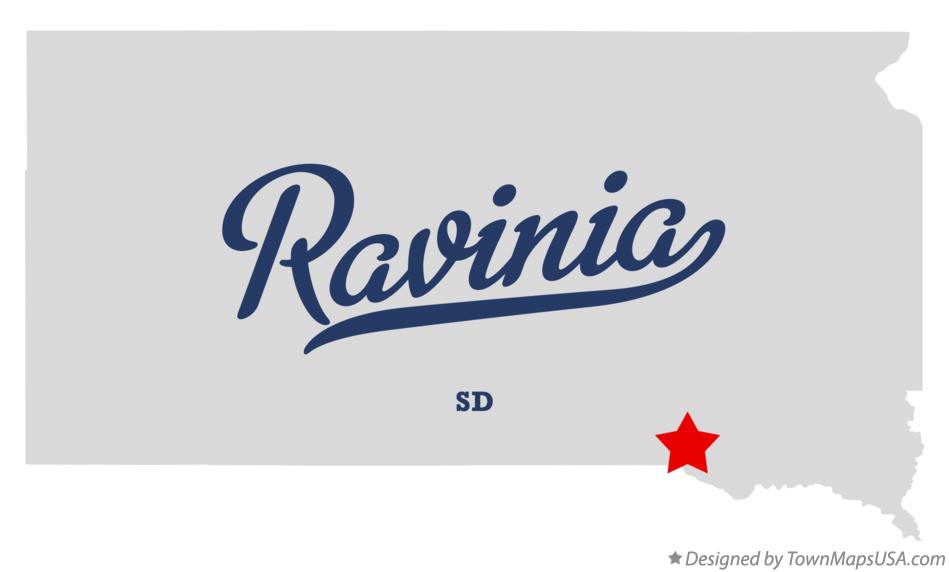 Map of Ravinia South Dakota SD