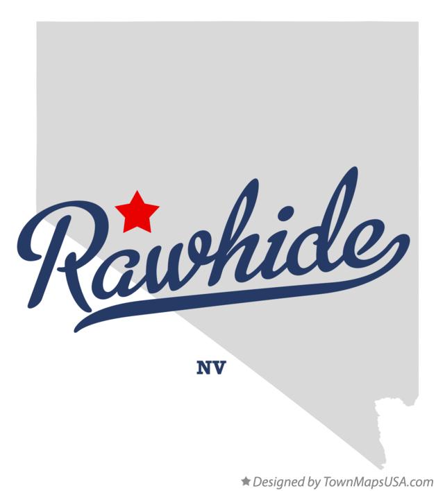 Map of Rawhide Nevada NV