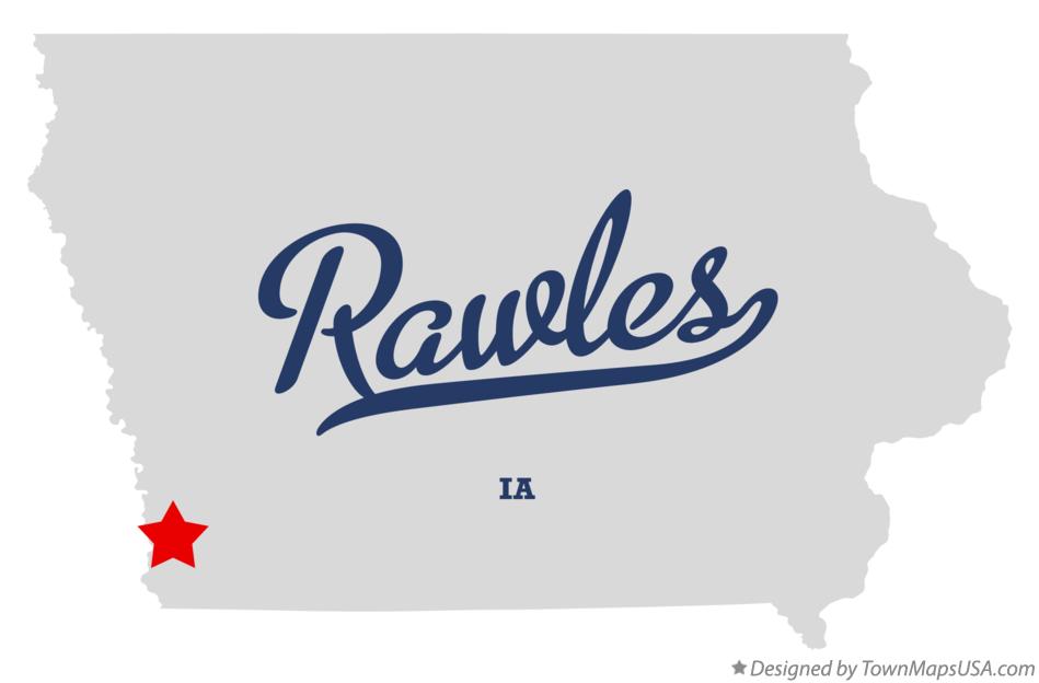Map of Rawles Iowa IA