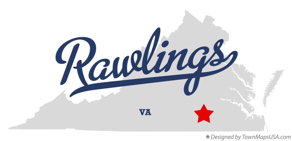 Map of Rawlings Virginia VA