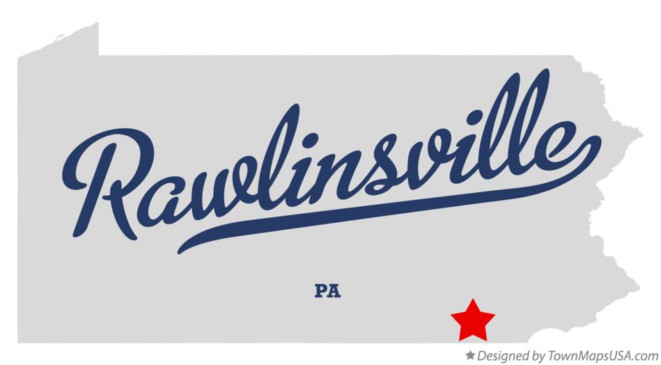 Map of Rawlinsville Pennsylvania PA