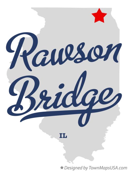 Map of Rawson Bridge Illinois IL