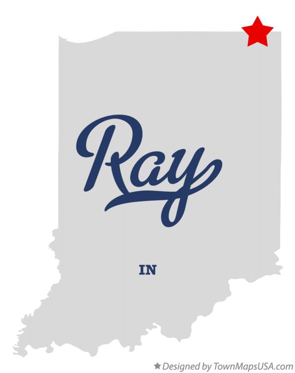 Map of Ray Indiana IN