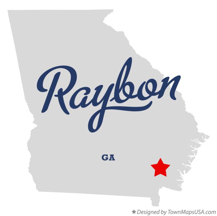 Map of Raybon Georgia GA