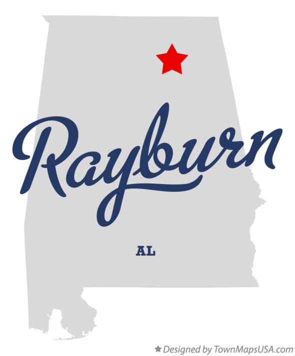 Map of Rayburn Alabama AL