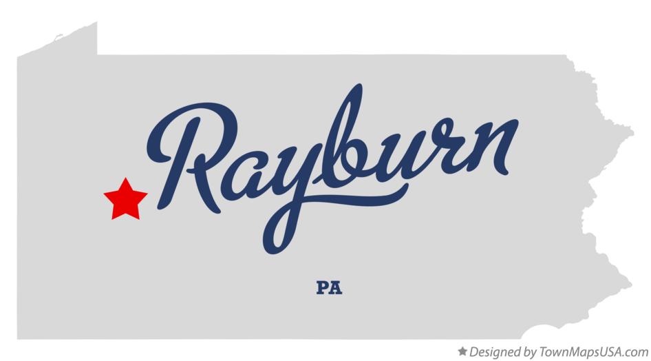 Map of Rayburn Pennsylvania PA