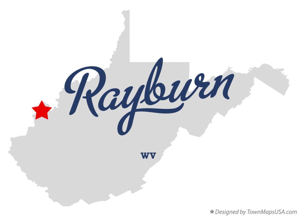 Map of Rayburn West Virginia WV