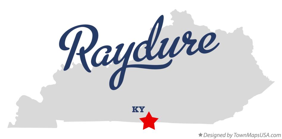 Map of Raydure Kentucky KY