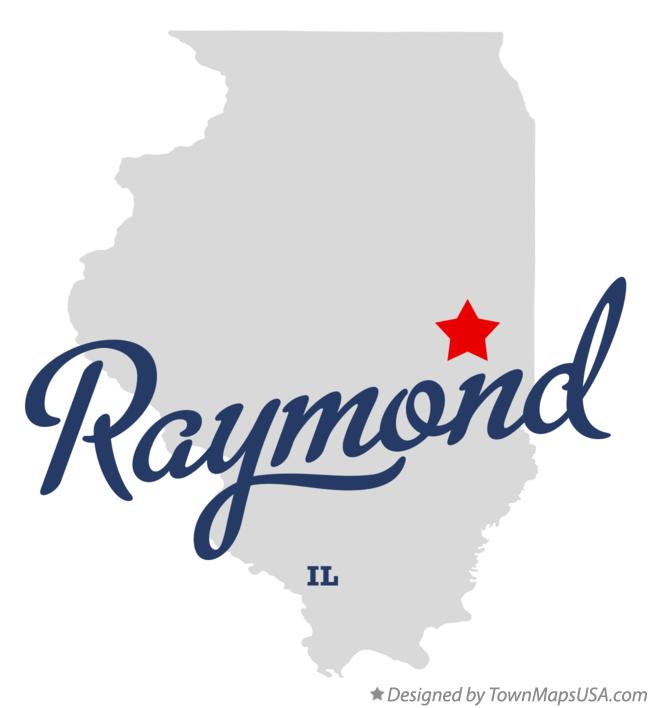 Map of Raymond Illinois IL