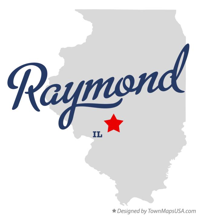Map of Raymond Illinois IL