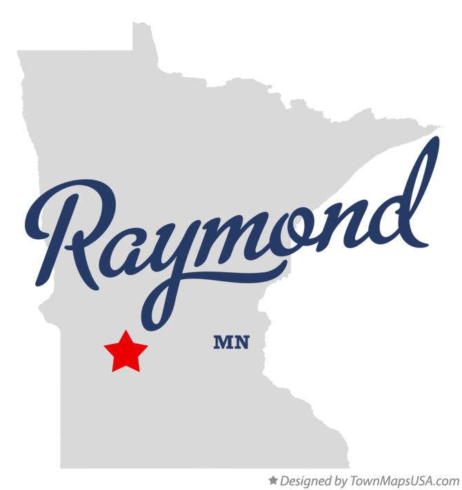 Map of Raymond Minnesota MN