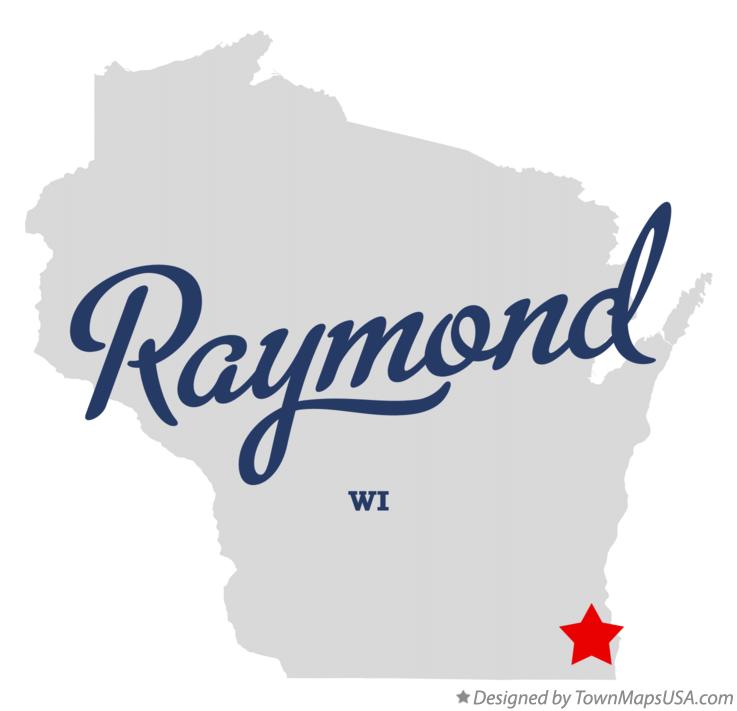 Map of Raymond Wisconsin WI