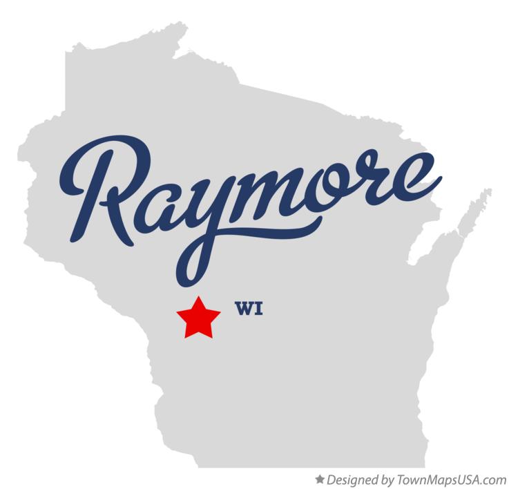 Map of Raymore Wisconsin WI