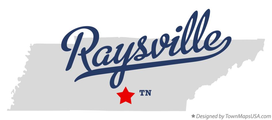 Map of Raysville Tennessee TN