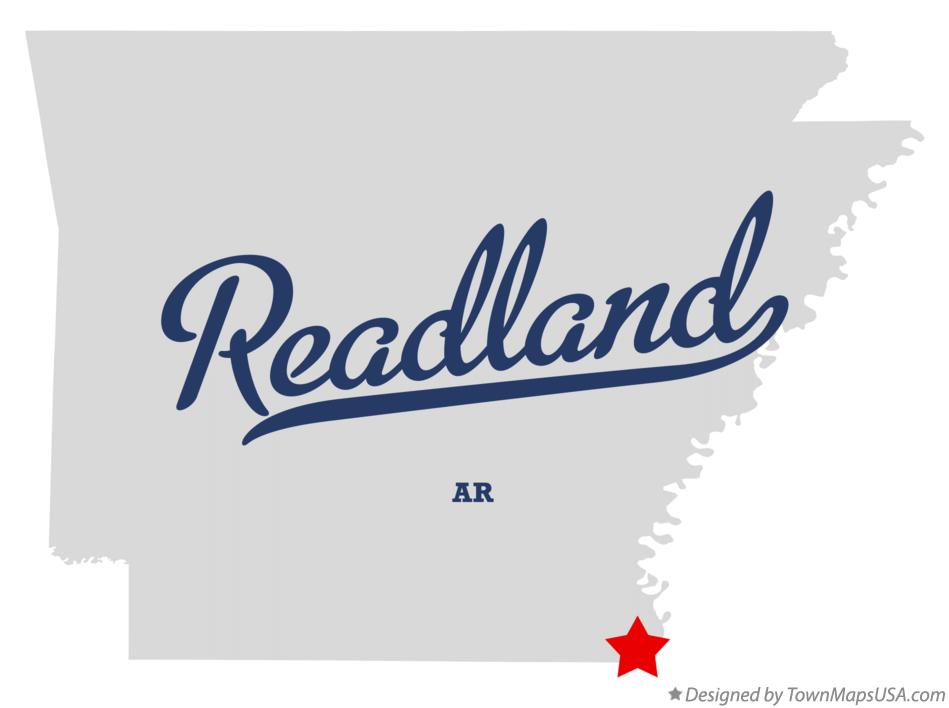 Map of Readland Arkansas AR