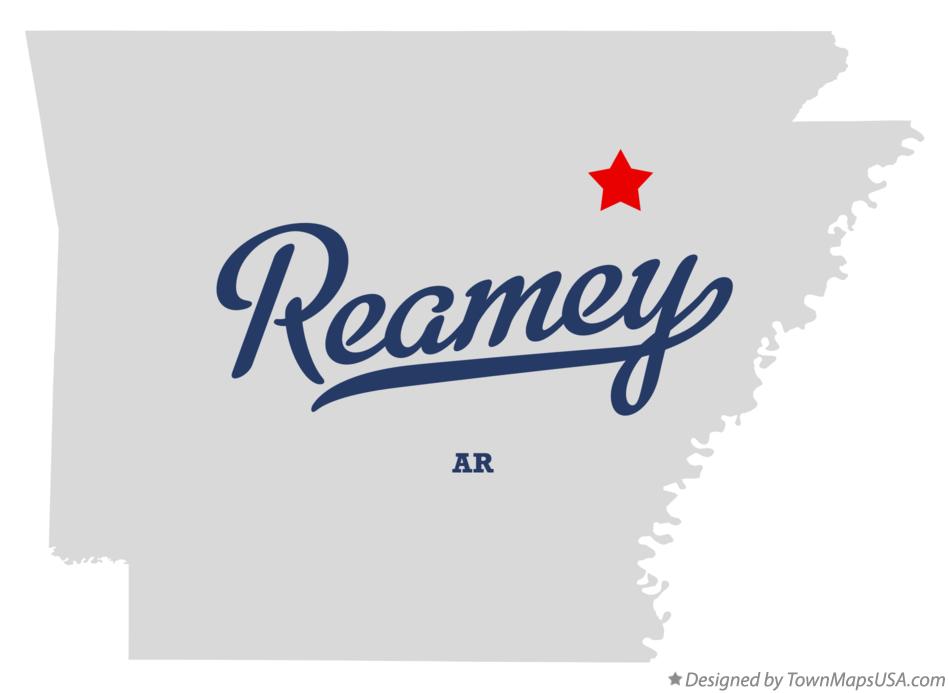 Map of Reamey Arkansas AR