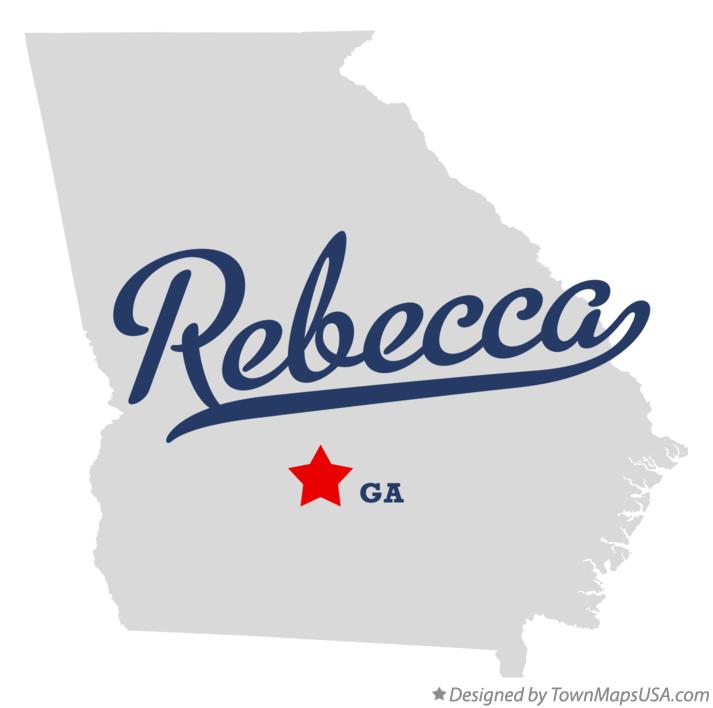 Map of Rebecca Georgia GA