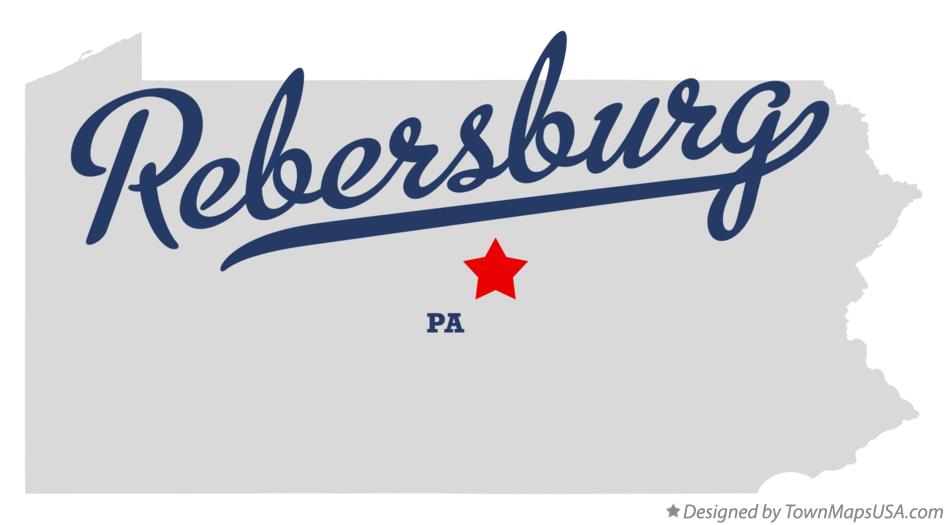 Map of Rebersburg Pennsylvania PA