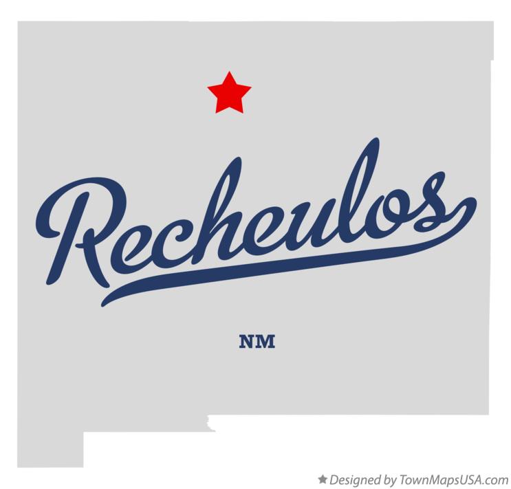 Map of Recheulos New Mexico NM