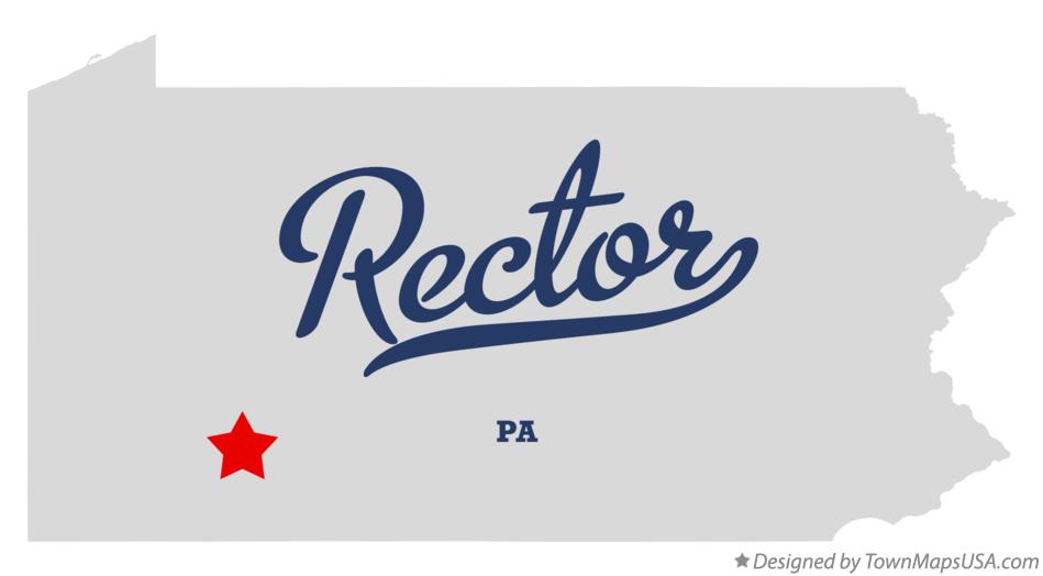 Map of Rector Pennsylvania PA