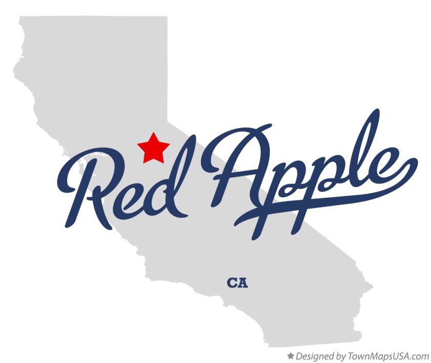 Map of Red Apple California CA