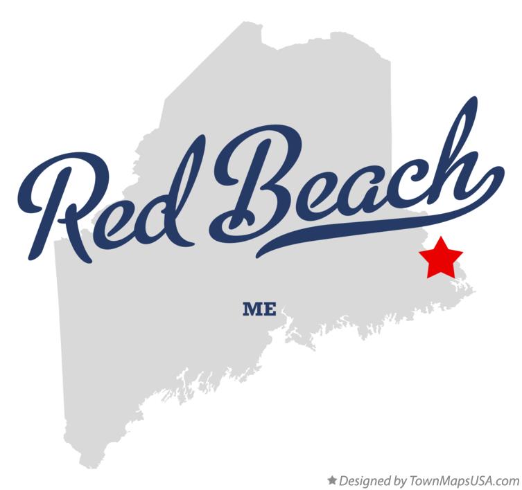 Map of Red Beach Maine ME