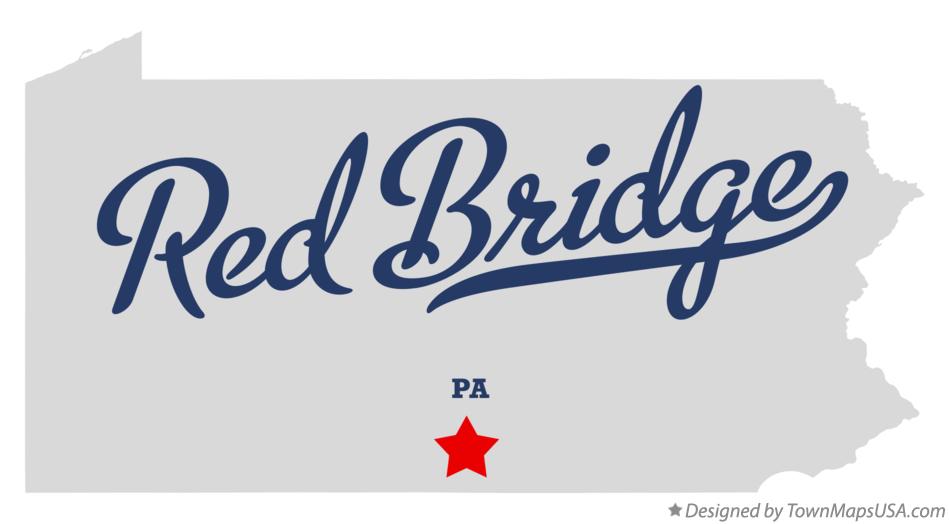 Map of Red Bridge Pennsylvania PA