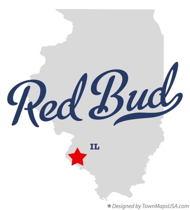 Map of Red Bud Illinois IL