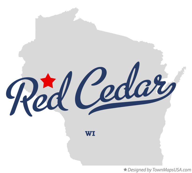 Map of Red Cedar Wisconsin WI