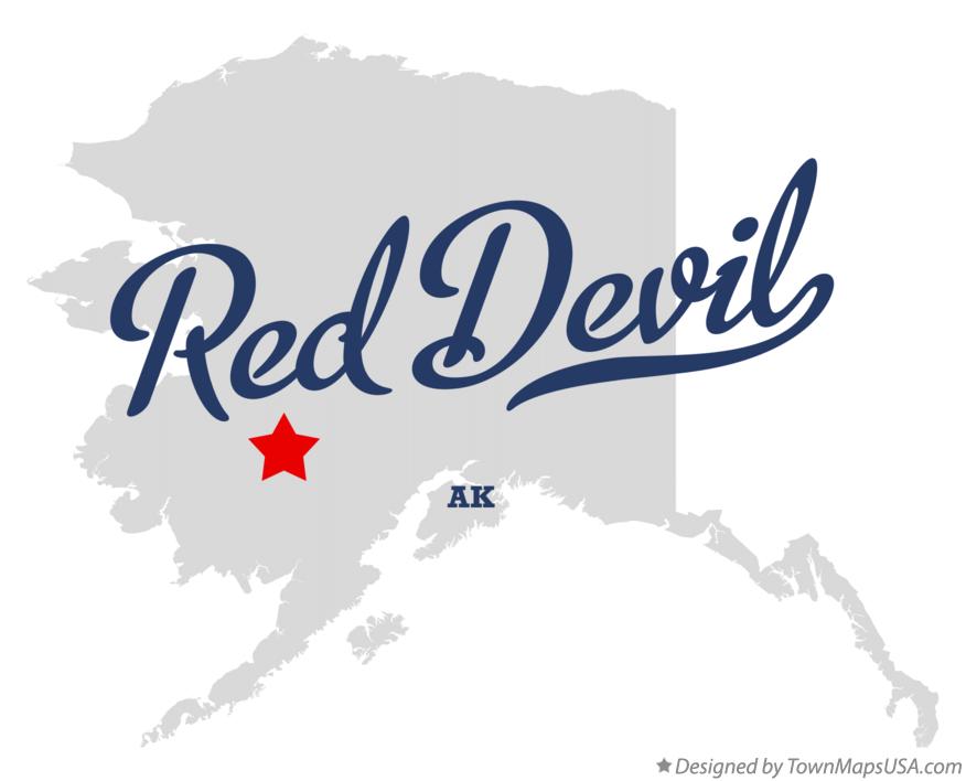 Map of Red Devil Alaska AK