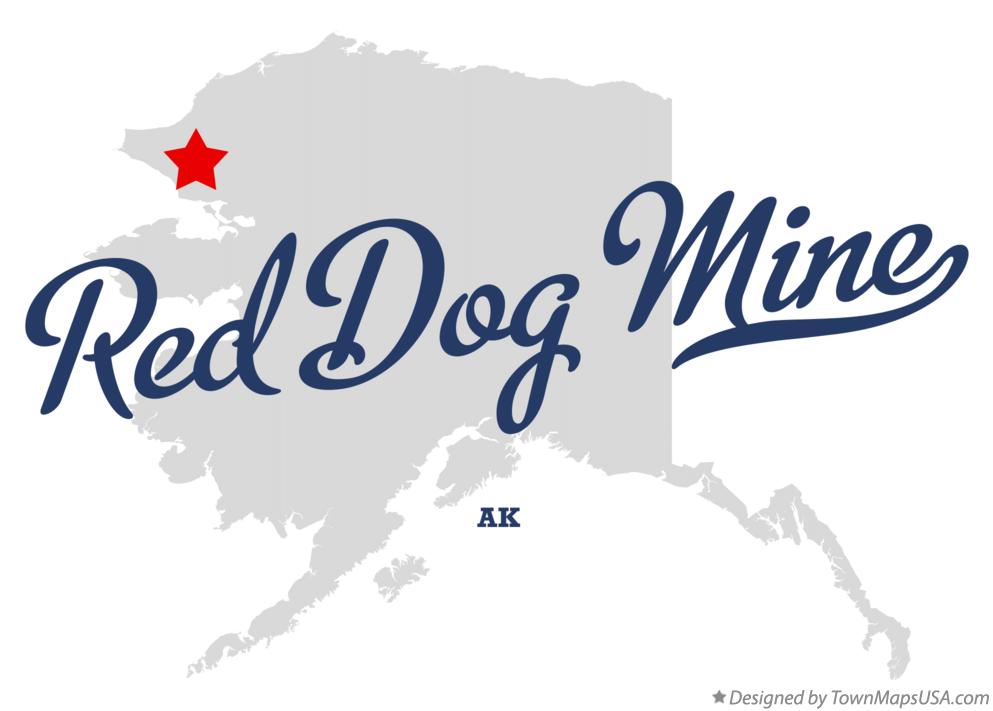 Map of Red Dog Mine Alaska AK