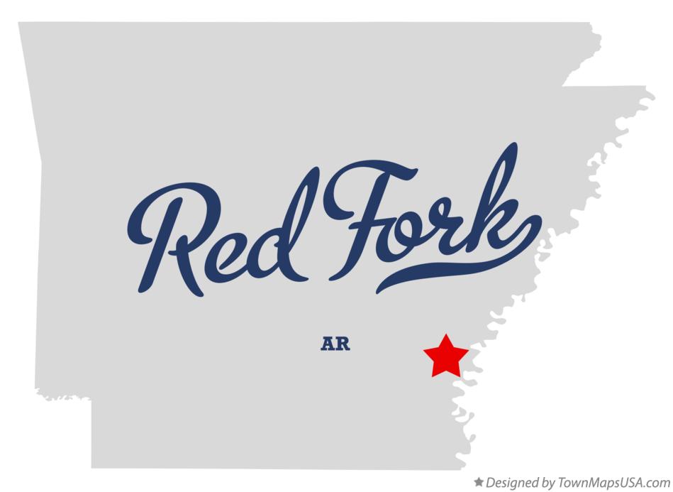 Map of Red Fork Arkansas AR