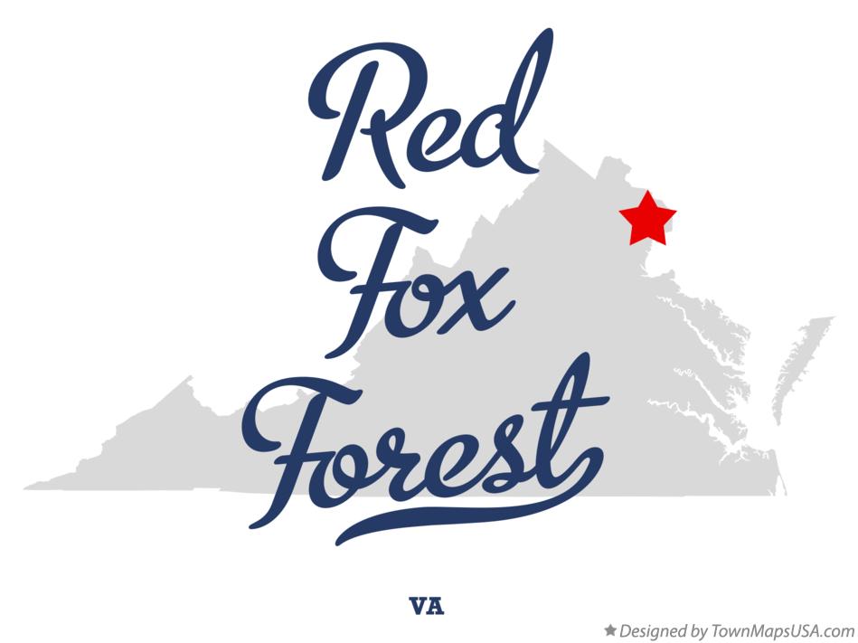 Map of Red Fox Forest Virginia VA