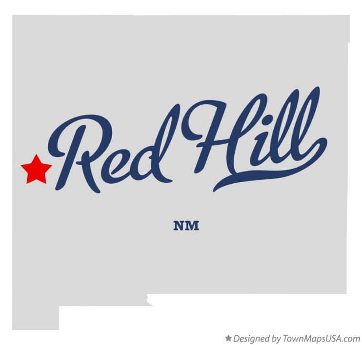 Map of Red Hill New Mexico NM