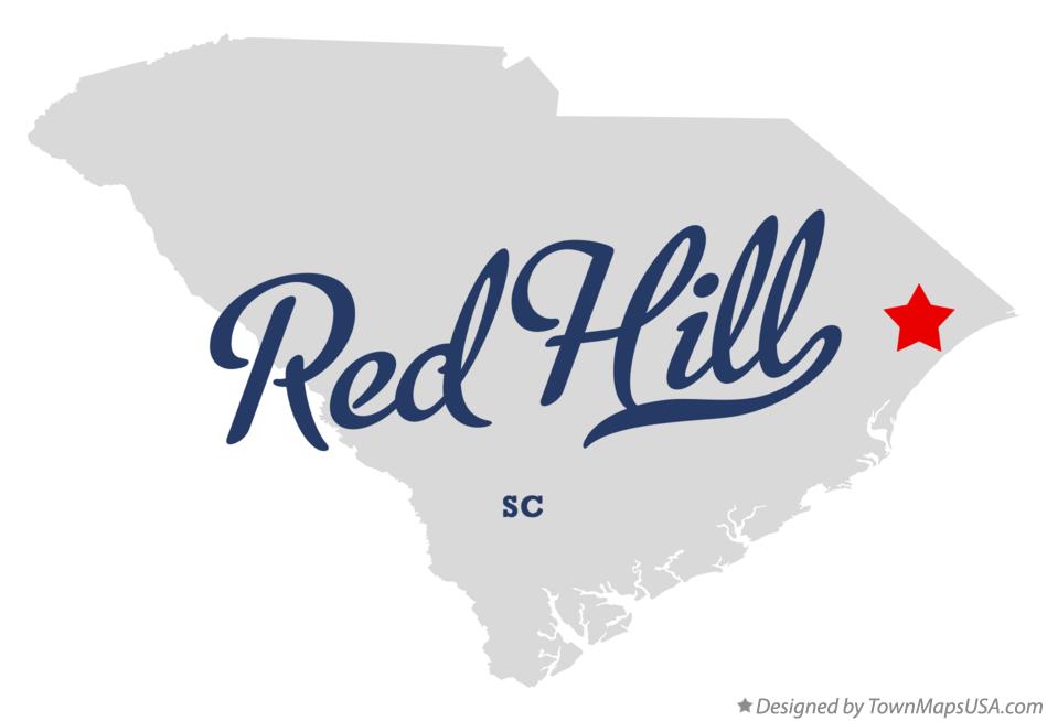 Map of Red Hill South Carolina SC