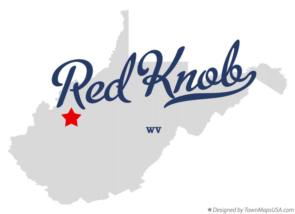 Map of Red Knob West Virginia WV