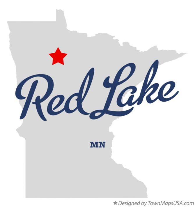 Map of Red Lake Minnesota MN