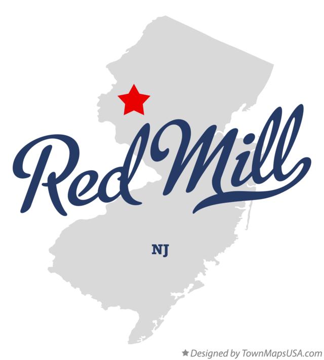 Map of Red Mill New Jersey NJ