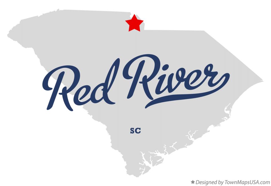 Map of Red River South Carolina SC