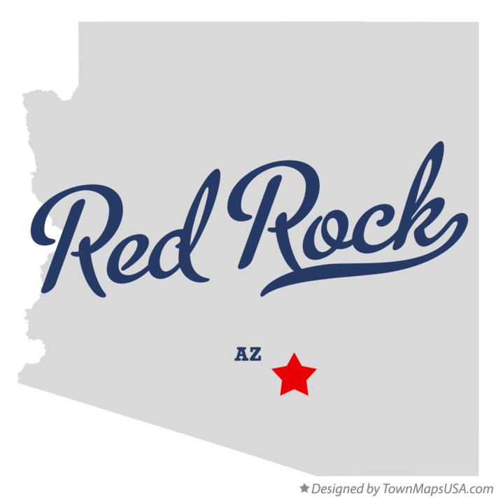 Map of Red Rock Arizona AZ