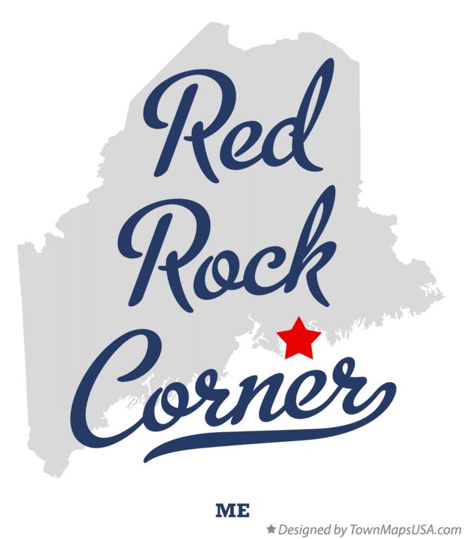 Map of Red Rock Corner Maine ME