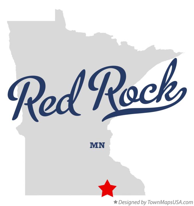 Map of Red Rock Minnesota MN