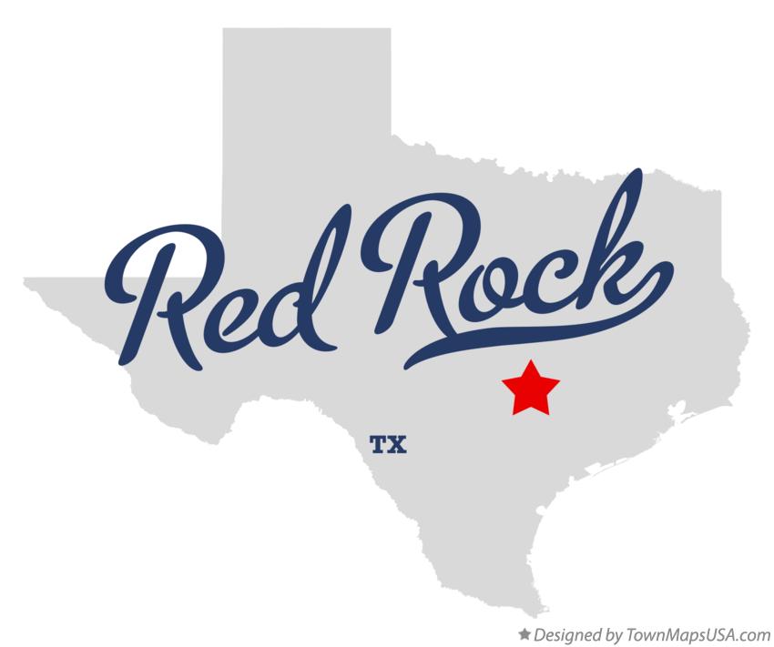 Map of Red Rock Texas TX