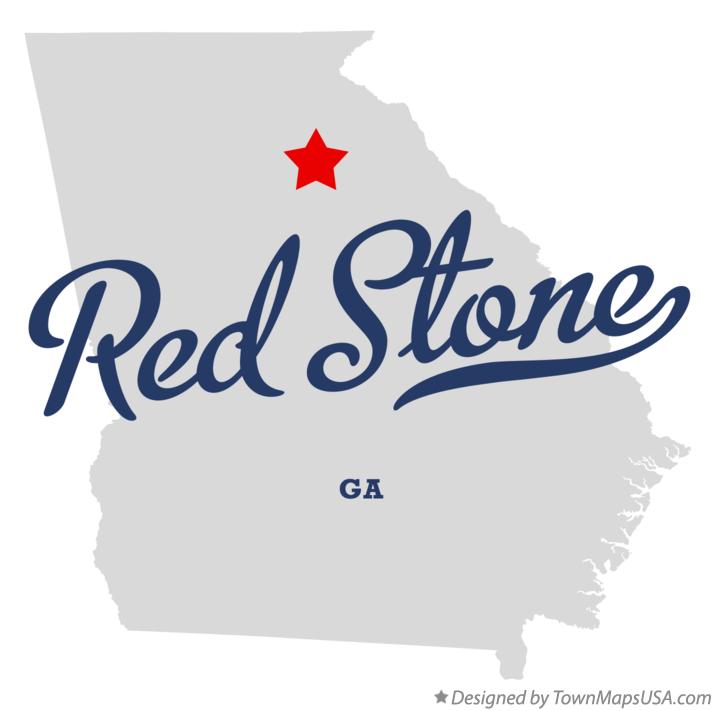 Map of Red Stone Georgia GA