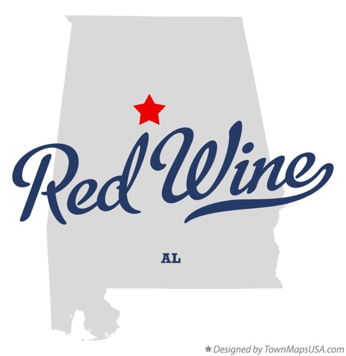Map of Red Wine Alabama AL