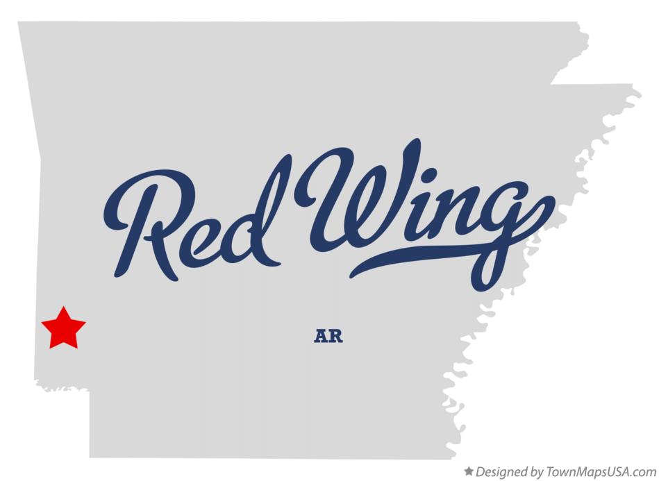 Map of Red Wing Arkansas AR