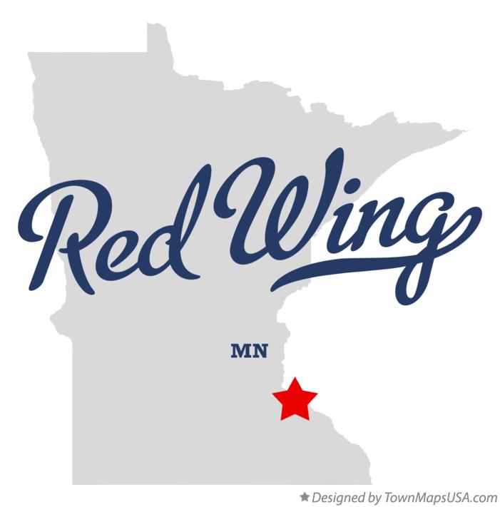 Redwing Minnesota c1868 map 30x24 