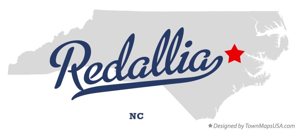Map of Redallia North Carolina NC