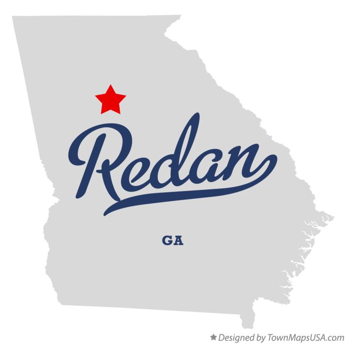 Map of Redan Georgia GA